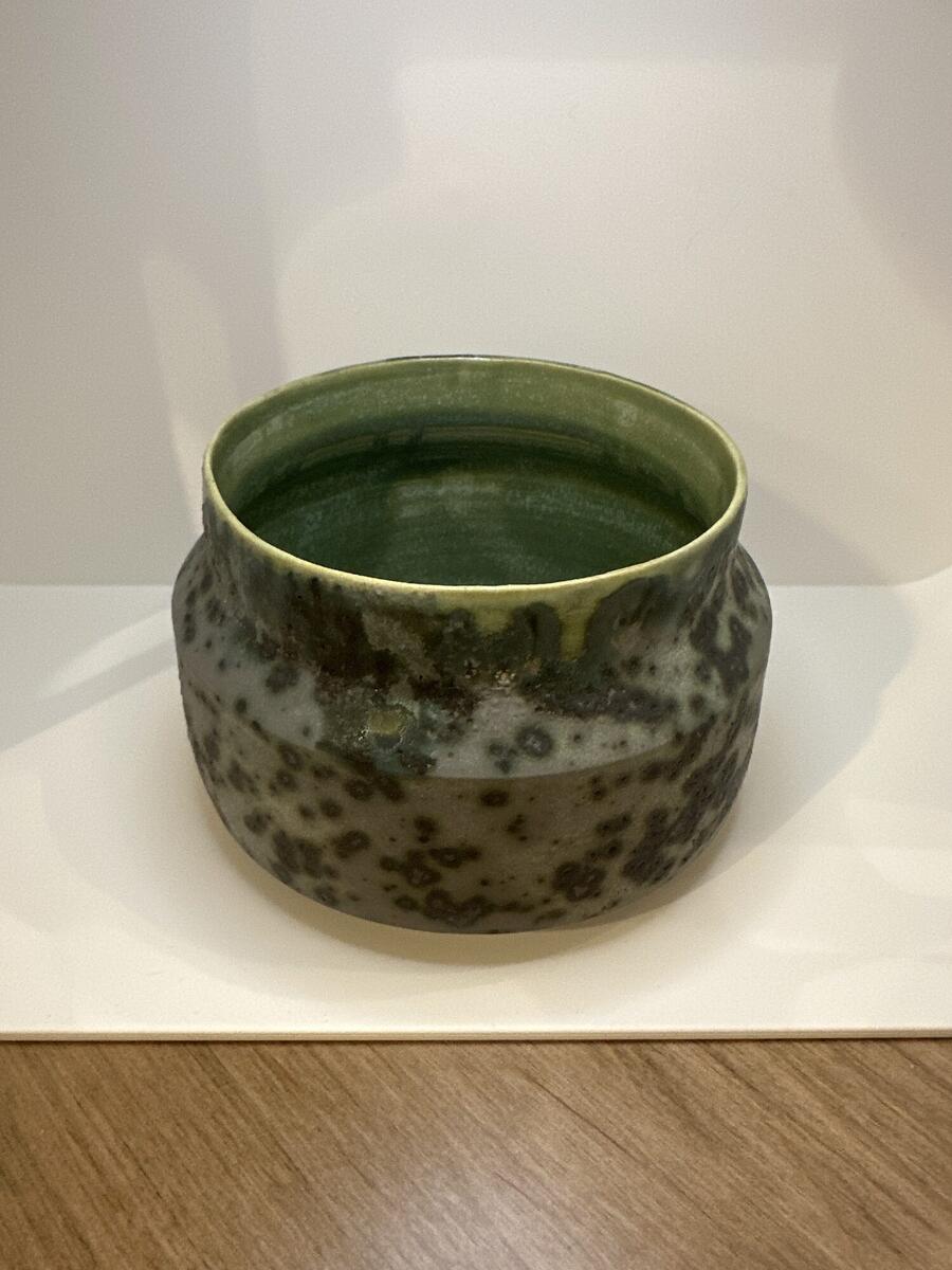 Green Gray Vase, handthrown stoneware